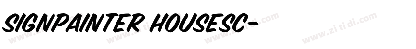SignPainter HouseSc字体转换 SignPainter HouseSc字体转换